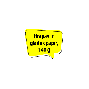 Hrapav in gladek papir, 140g