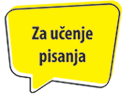 Za učenje pisanja