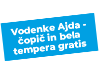 vodenke ajda - čopič in bela tempera gratis